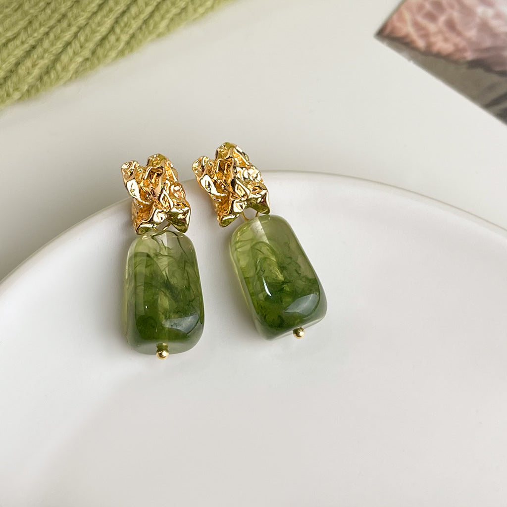 Wholesale  oil drop flower earrings