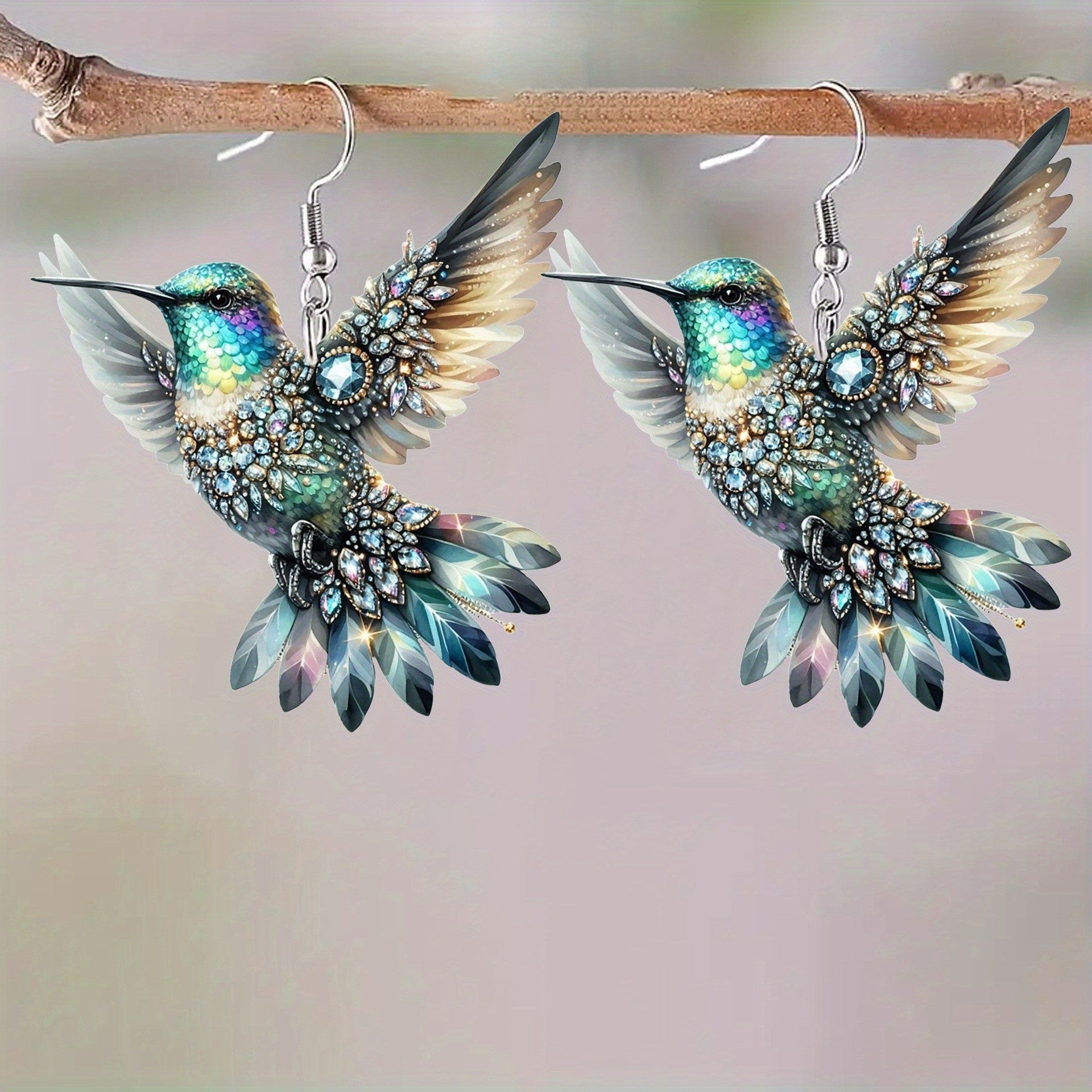 Wholesale Bird Acrylic Vintage Earrings