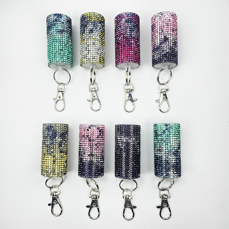 Wholesale Fashion gradient diamond keychain
