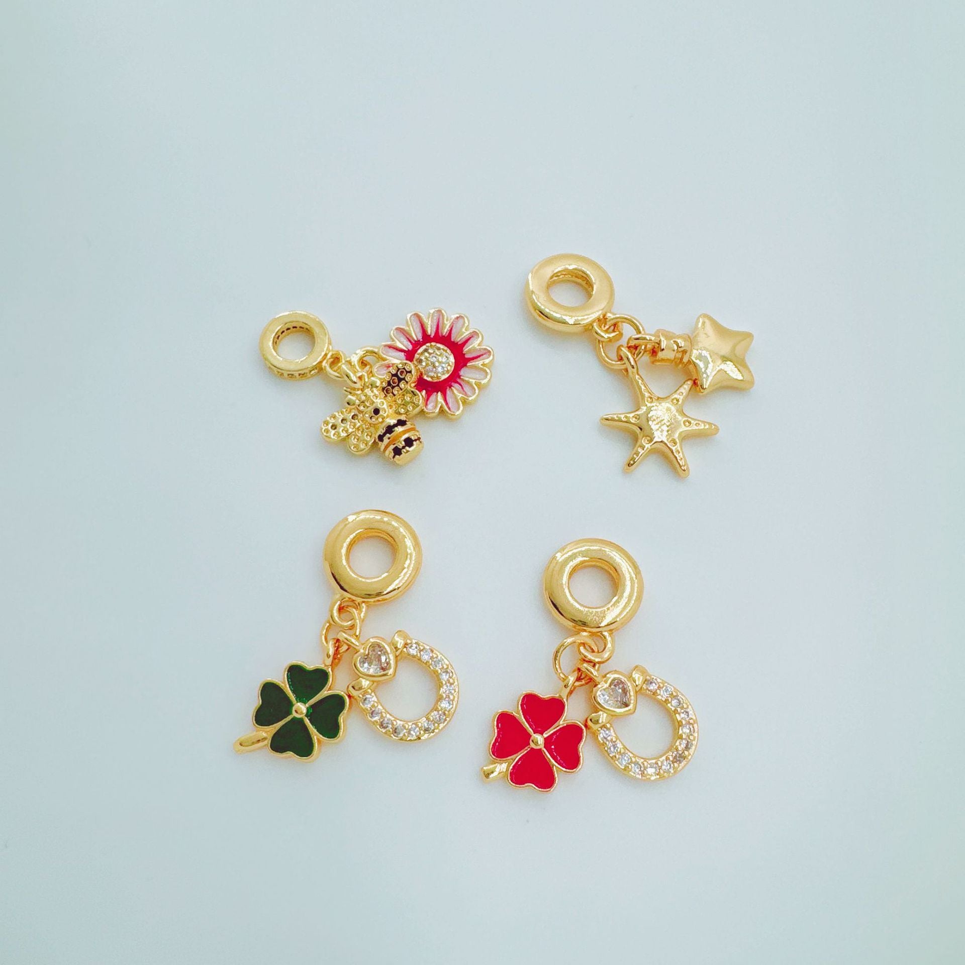 Wholesale European Style Clover Cross Pendant Necklace