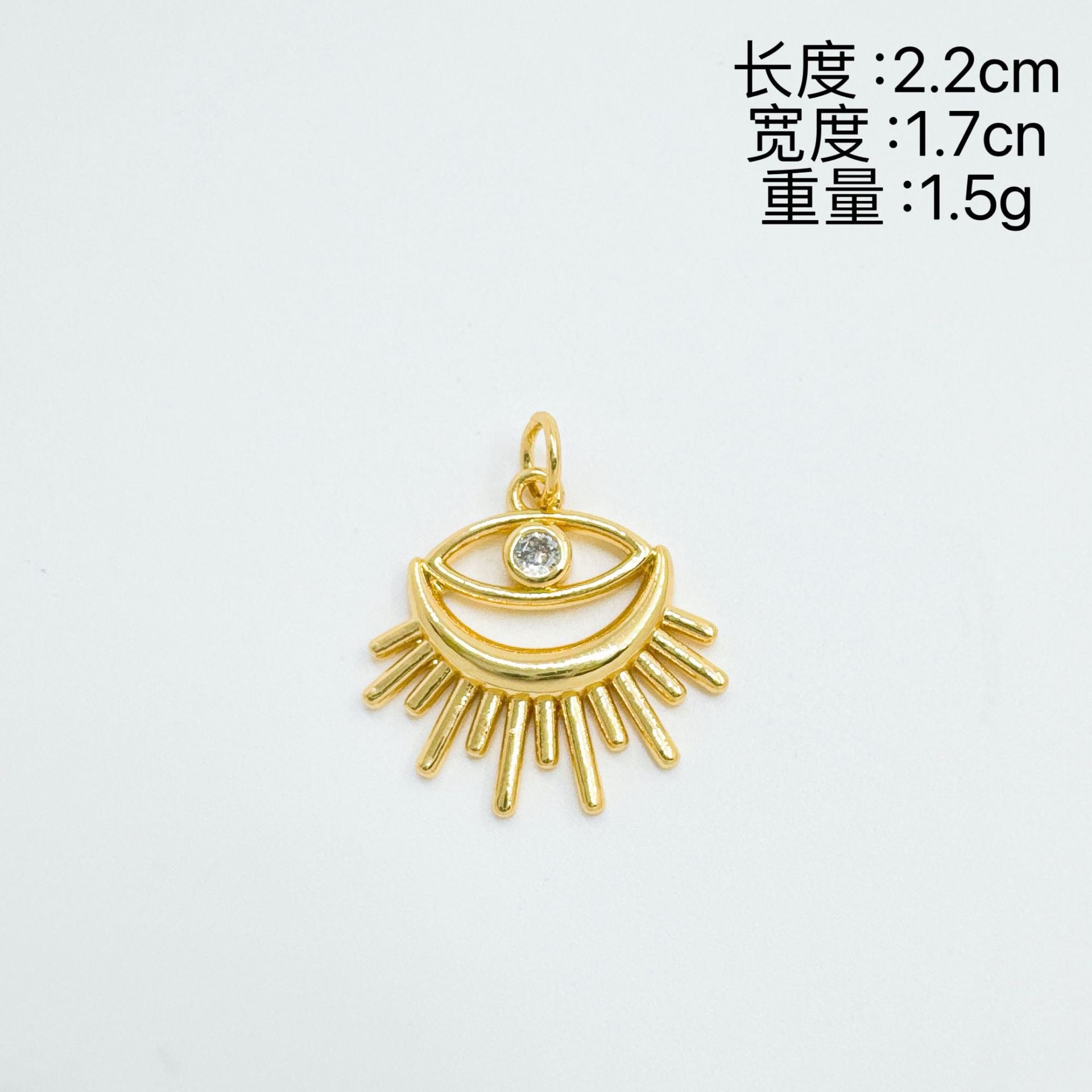 Wholesale Evil Eye Pendant Necklace,  Copper Electroplated,  Fashion Accessory for Women