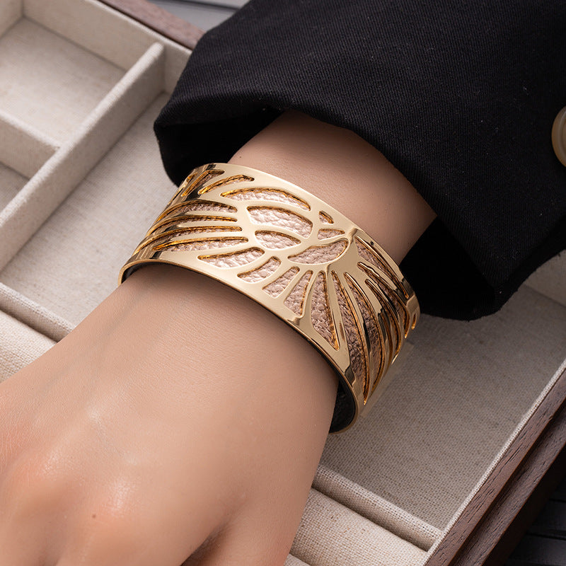 Wholesale Double-sided replaceable colorful PU leather bracelet