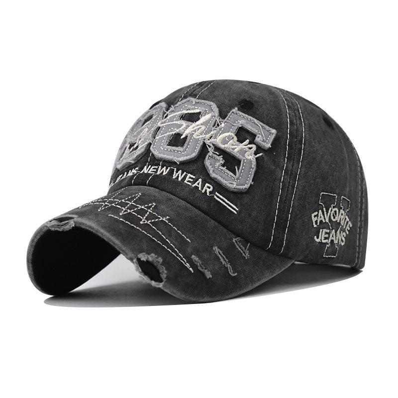Wholesale Casual 1985 Letter Embroidered Distressed Cotton Baseball Cap For Everyday Summer Outdoor Style