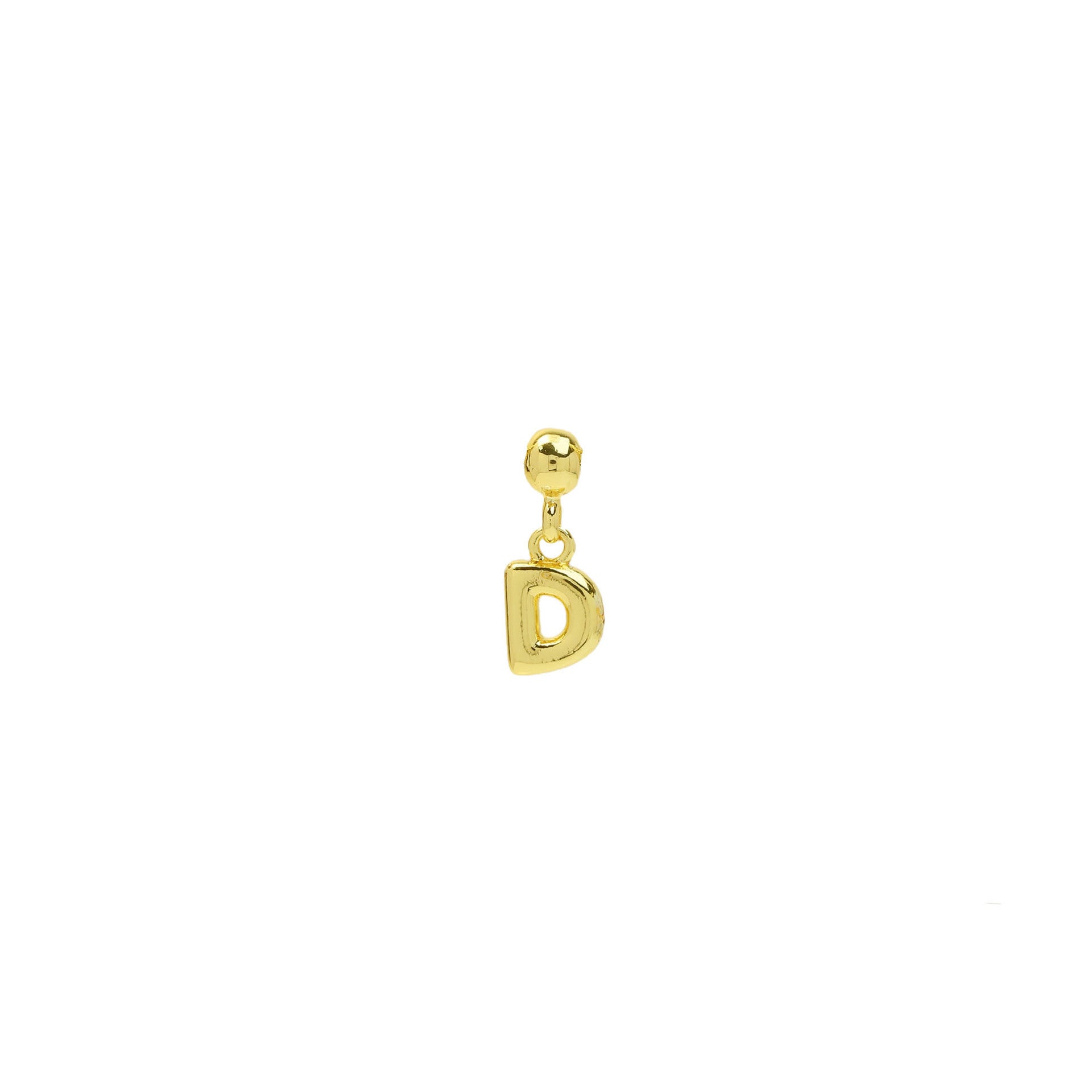 Wholesale Copper plated 18k gold mini DIY English letter bubble pendant name word necklace