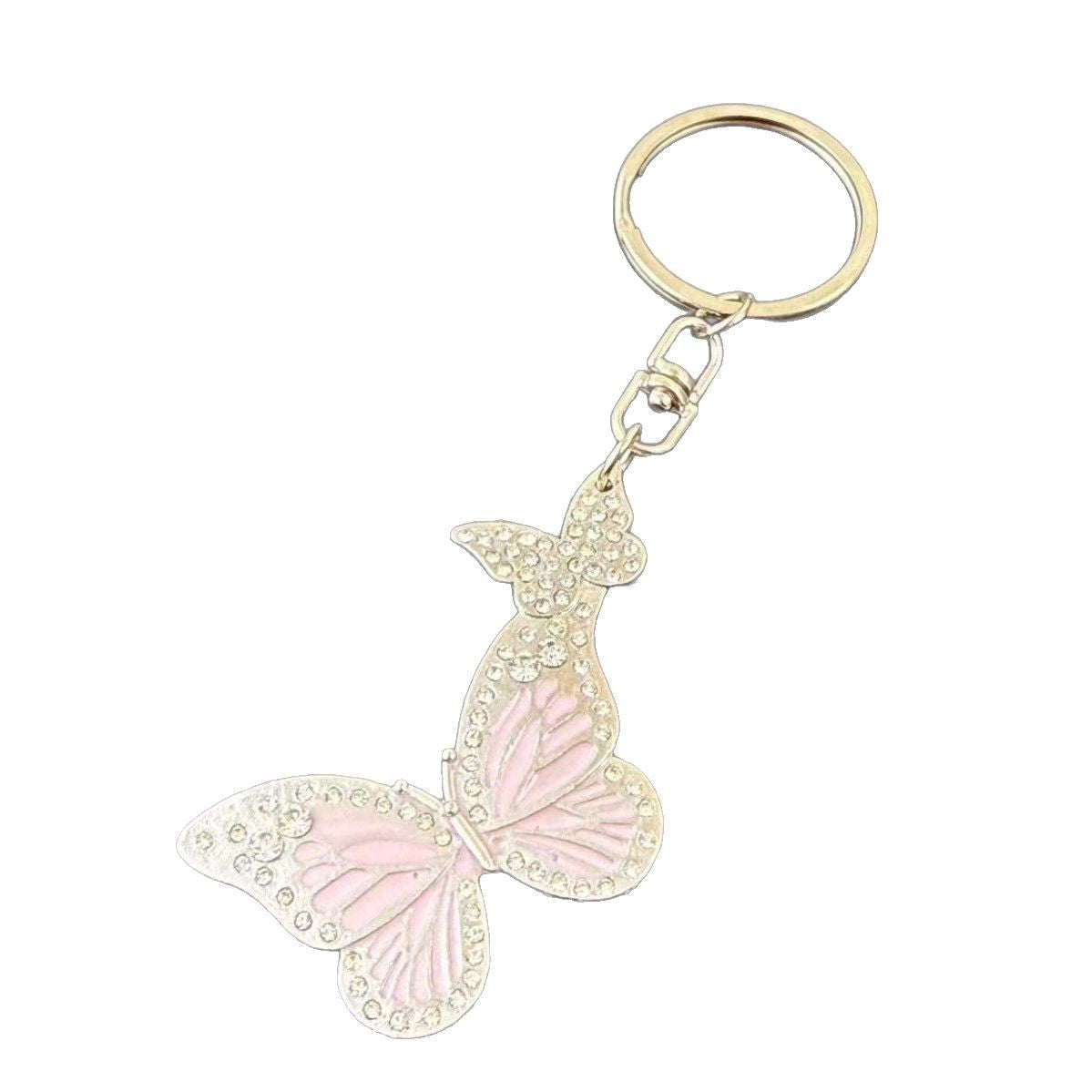 Wholesale Pink Butterfly Pendant Key Chain Pendant Key Chain