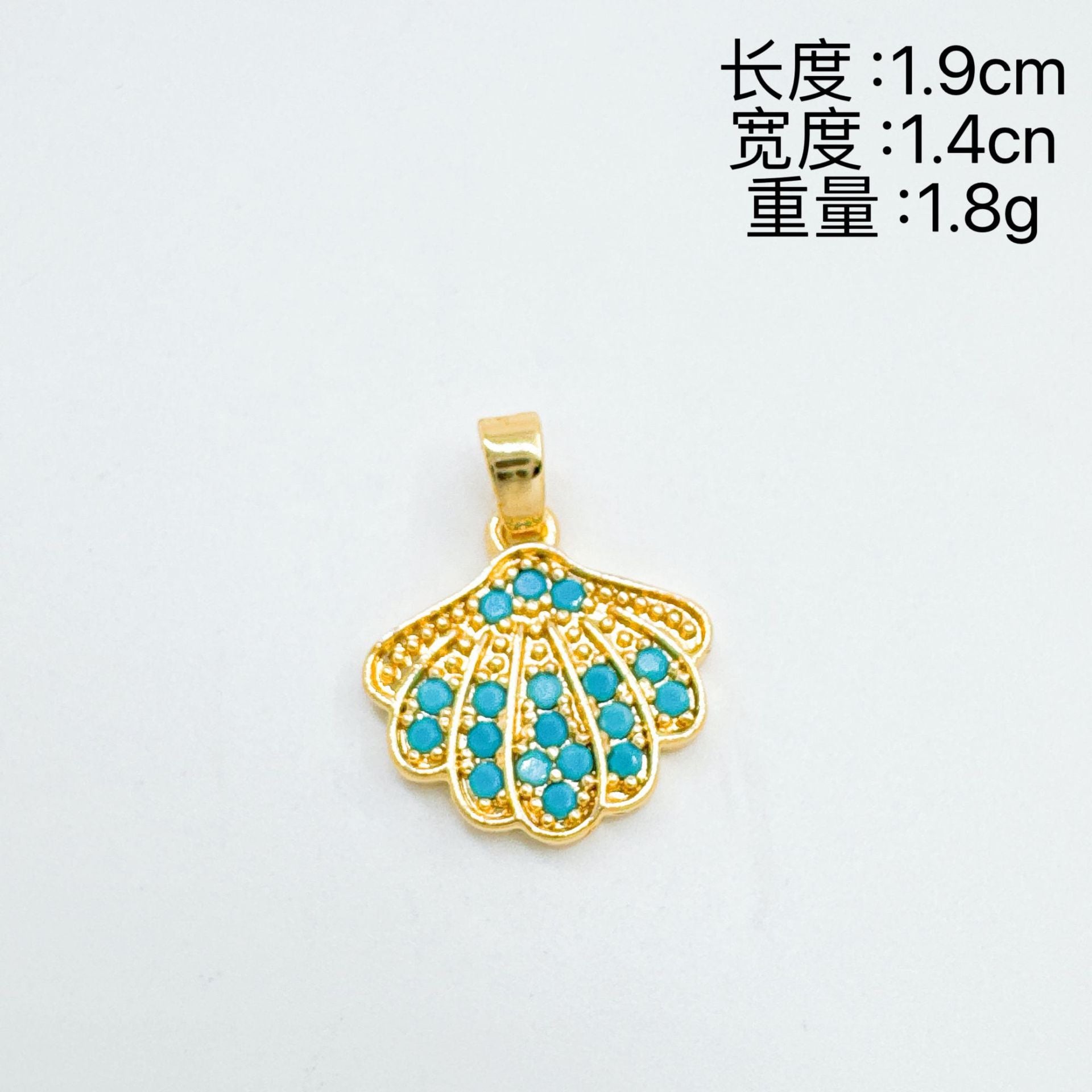 Wholesale Ocean Animal Pendant Necklace Penguin Shell Crab Design Gold Plated Copper Zircon Jewelry Accessory