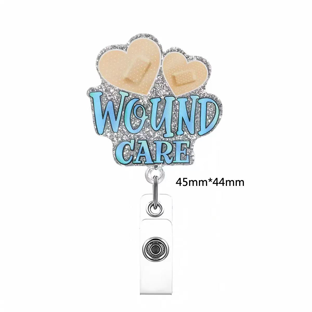 Wholesale acrylic glitter DIY fun nurse and doctor badge scroll