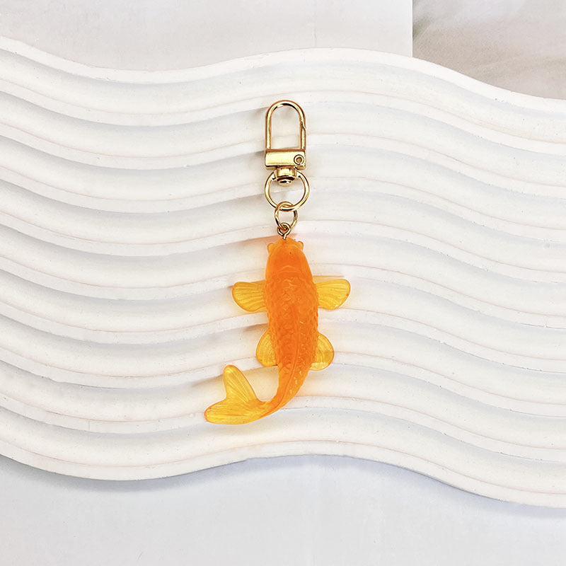 Wholesale Small Goldfish Resin Creative Keychains