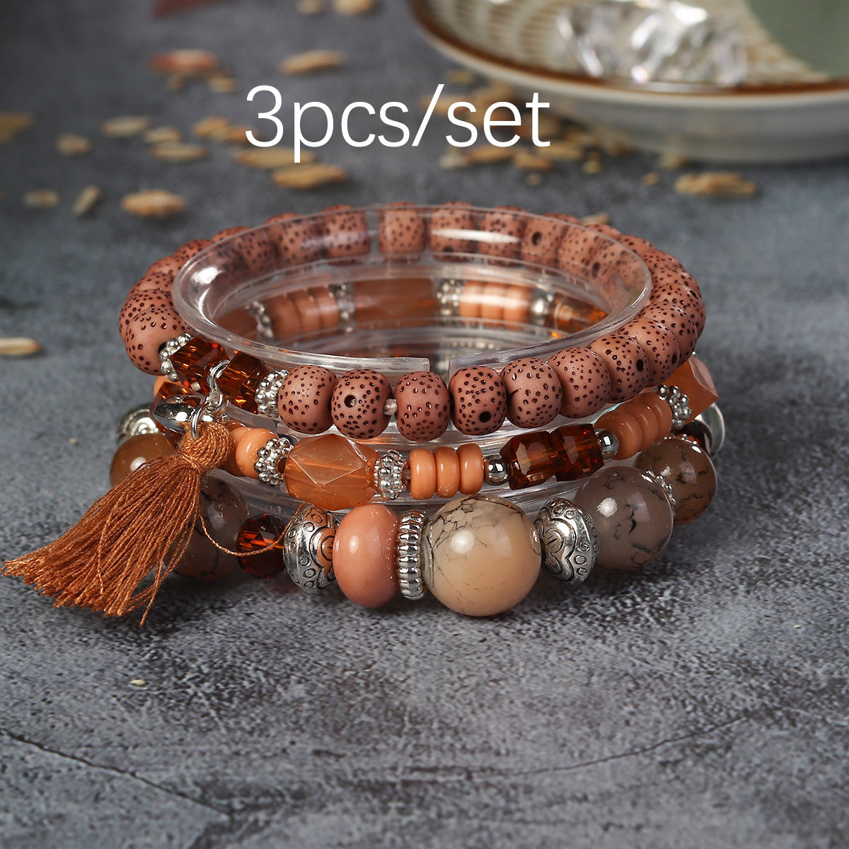 Wholesale Bohemian Butterfly Tassel Pendant Bracelet ACC-BT-Lijie002