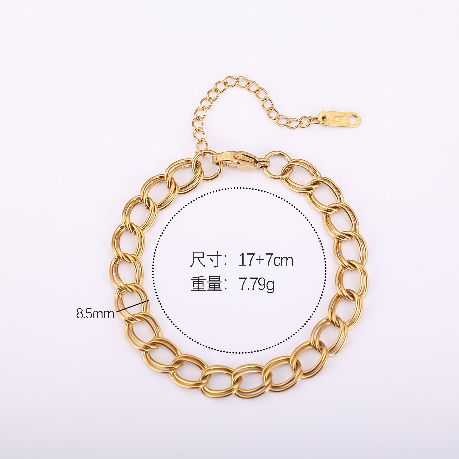 Wholesale Light Luxury Stainless Steel Cuban Chain