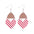 Wholesale Independence Day Star Earrings Striped Love Acrylic Stitching Earrings