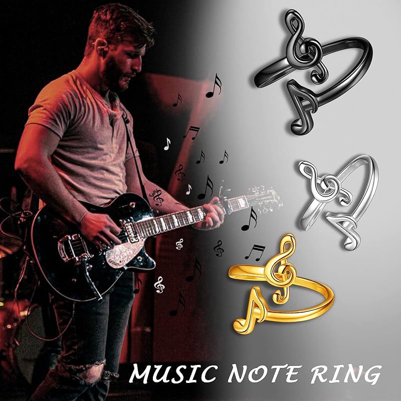 Wholesale Musical Note Open Adjustable Ring ACC-RS-YiRong004