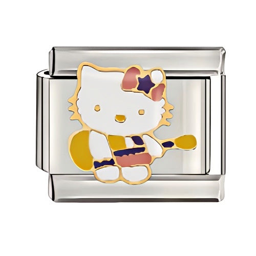 Wholesale Italian Charm Starter Bracelets DIY square Single Section Creative Stainless Steel Composable Bracelet