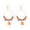 Wholesale Halloween hoop earrings pumpkin ghost earrings