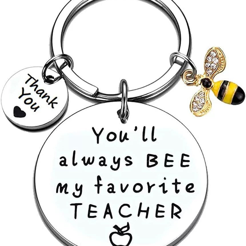 Wholesale Stainless steel key bee keychain