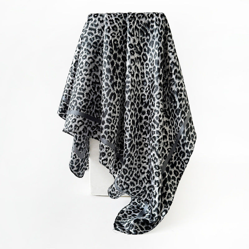 Wholesale Leopard Print Silk Scarf 90  Silk Large Square Scarf