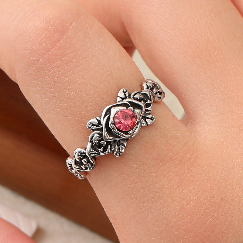 Wholesale Hip Hop Rose Flower  Ring