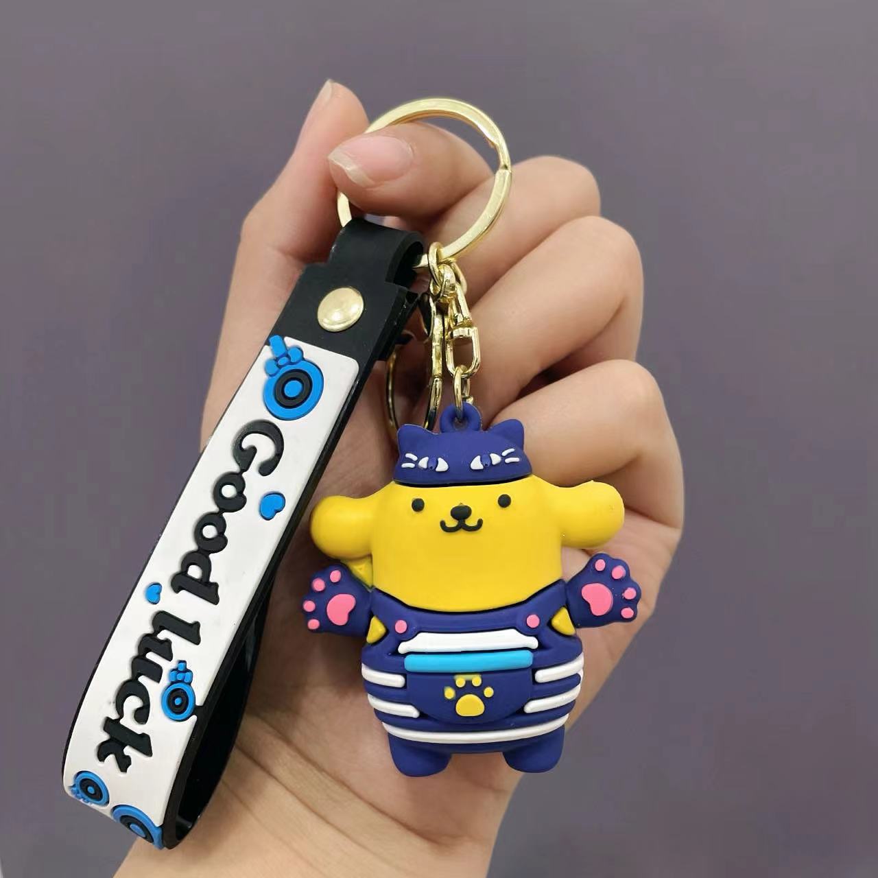Wholesale Cartoon Cute Silicone Keychain ACCVIP-KC-Qichu005