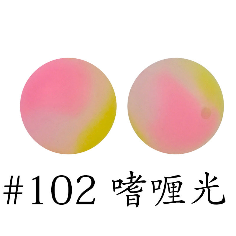 Wholesale 50pcs 15mm Western Style Leopard Skull Color Aztec Printed Silicone Balls Beads ACC-BDS-HeSheng008