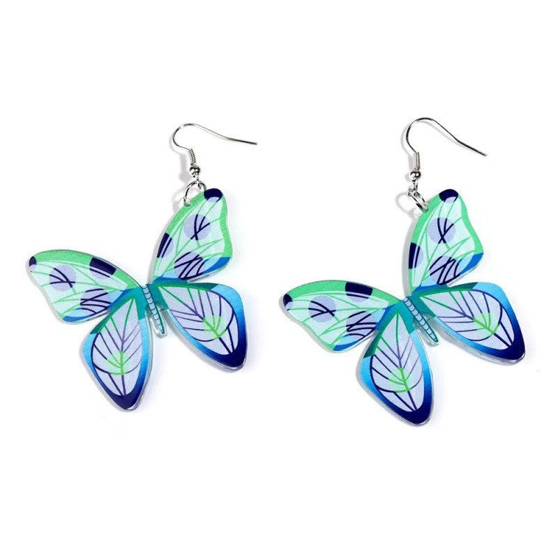 Wholesale Bohemian Acrylic Butterfly Earrings