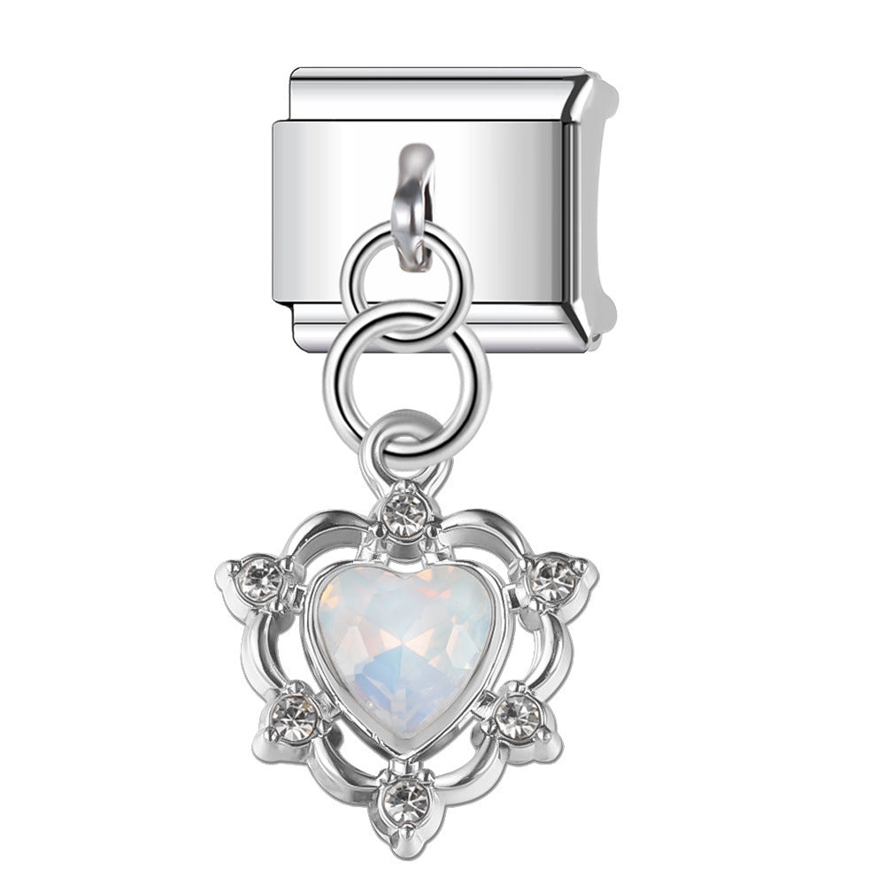 Wholesale  Italian Charm Bracelet 9mm DIY  Pendant Creative Stainless Steel Composable Bracelet