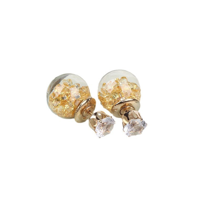 Wholesale Glass Ball Diamond Multi-color Earrings ACC-ES-MDD051