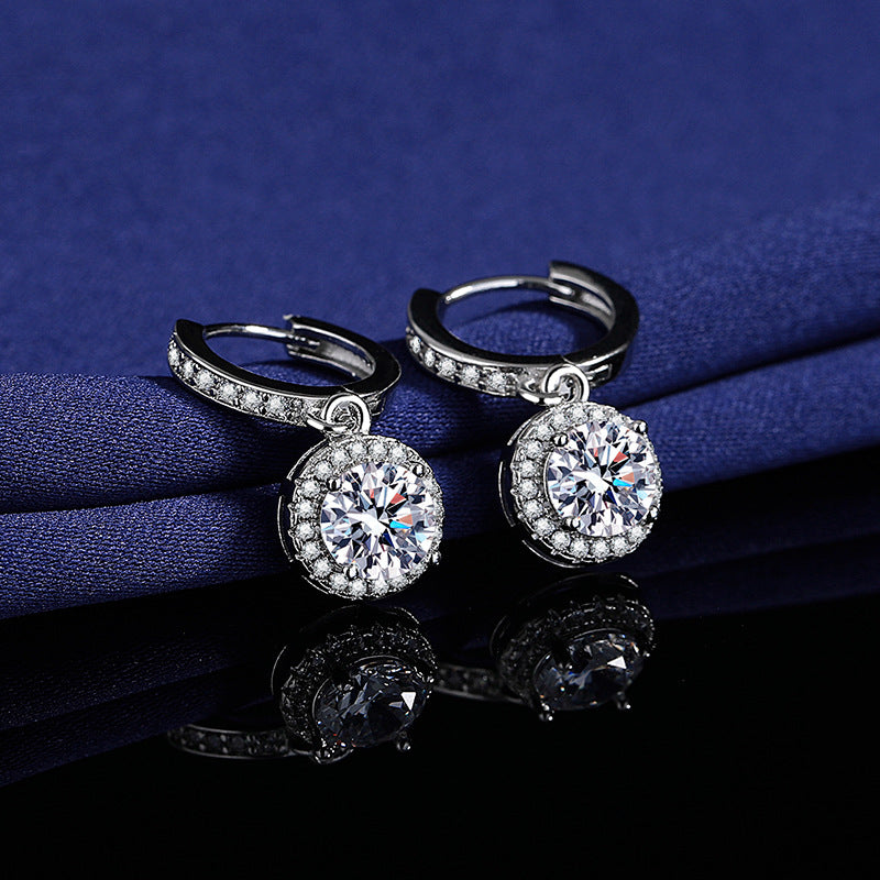 Wholesale Tassel Princess Round Pack of Silver Earrings