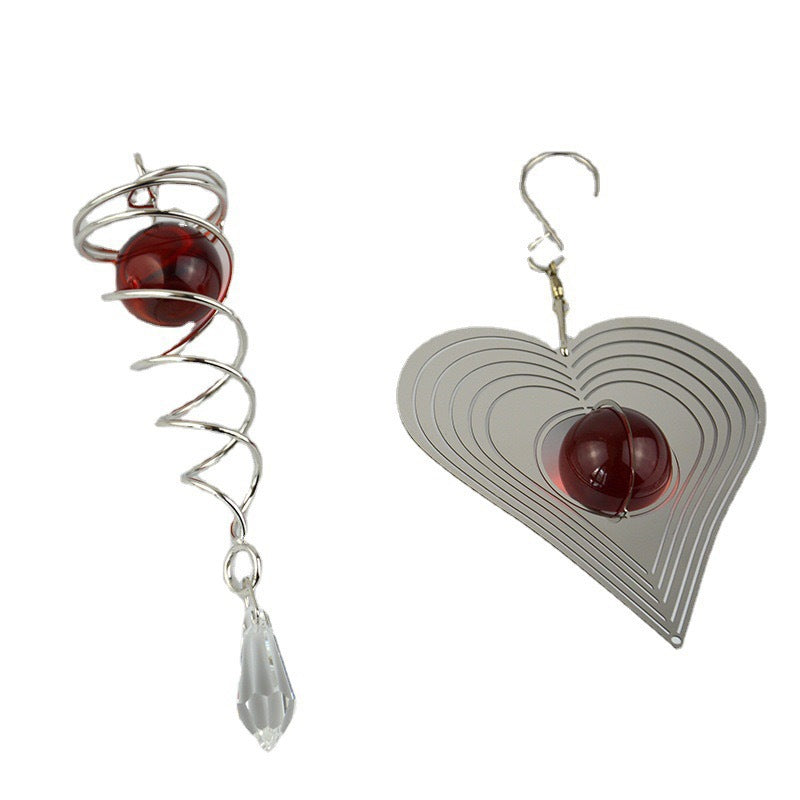 Wholesale Stainless Steel Flower Rotating Wind Chime