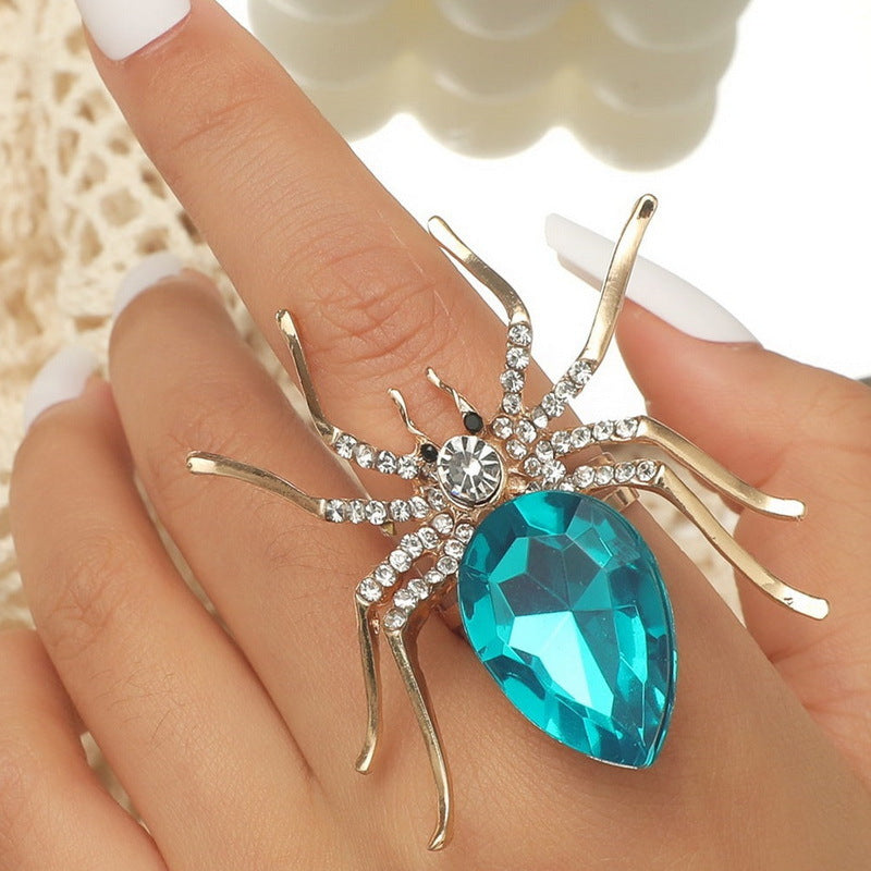 Wholesale Alloy Electroplated   Adjustable Ring with Diamond-Like Stones,  Trendy Fashion Accessory for Women