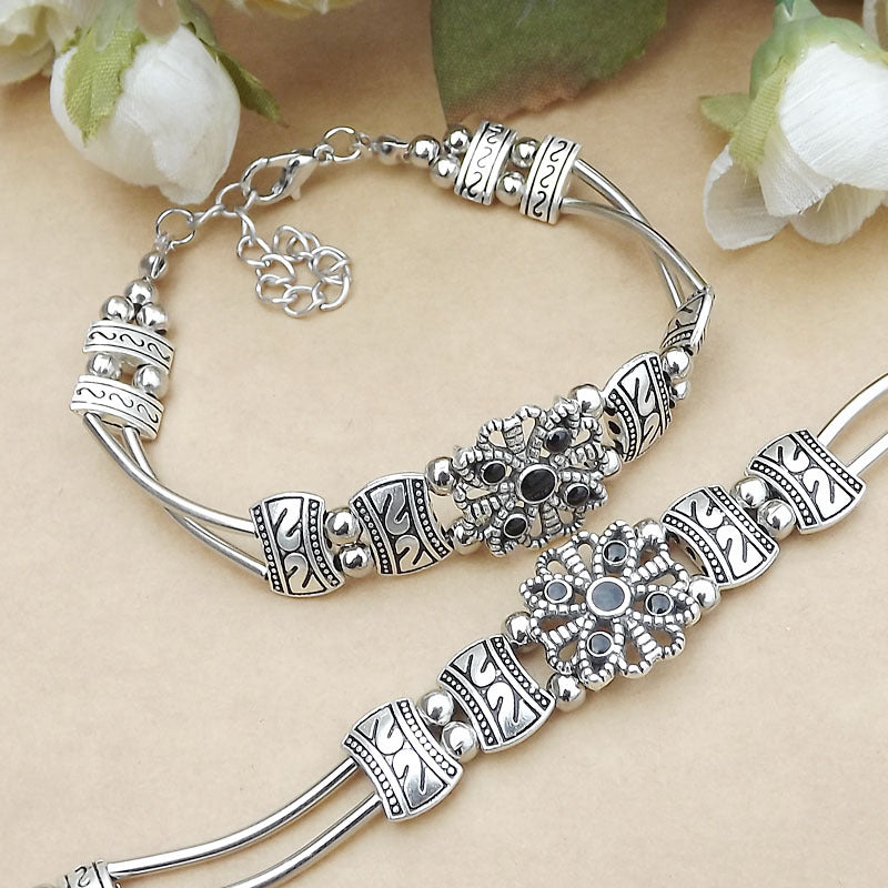 Wholesale Ethnic Style Boho Beaded Bracelet,  Mixed Materials Jewelry Accessory,  Boutique Resale Gift