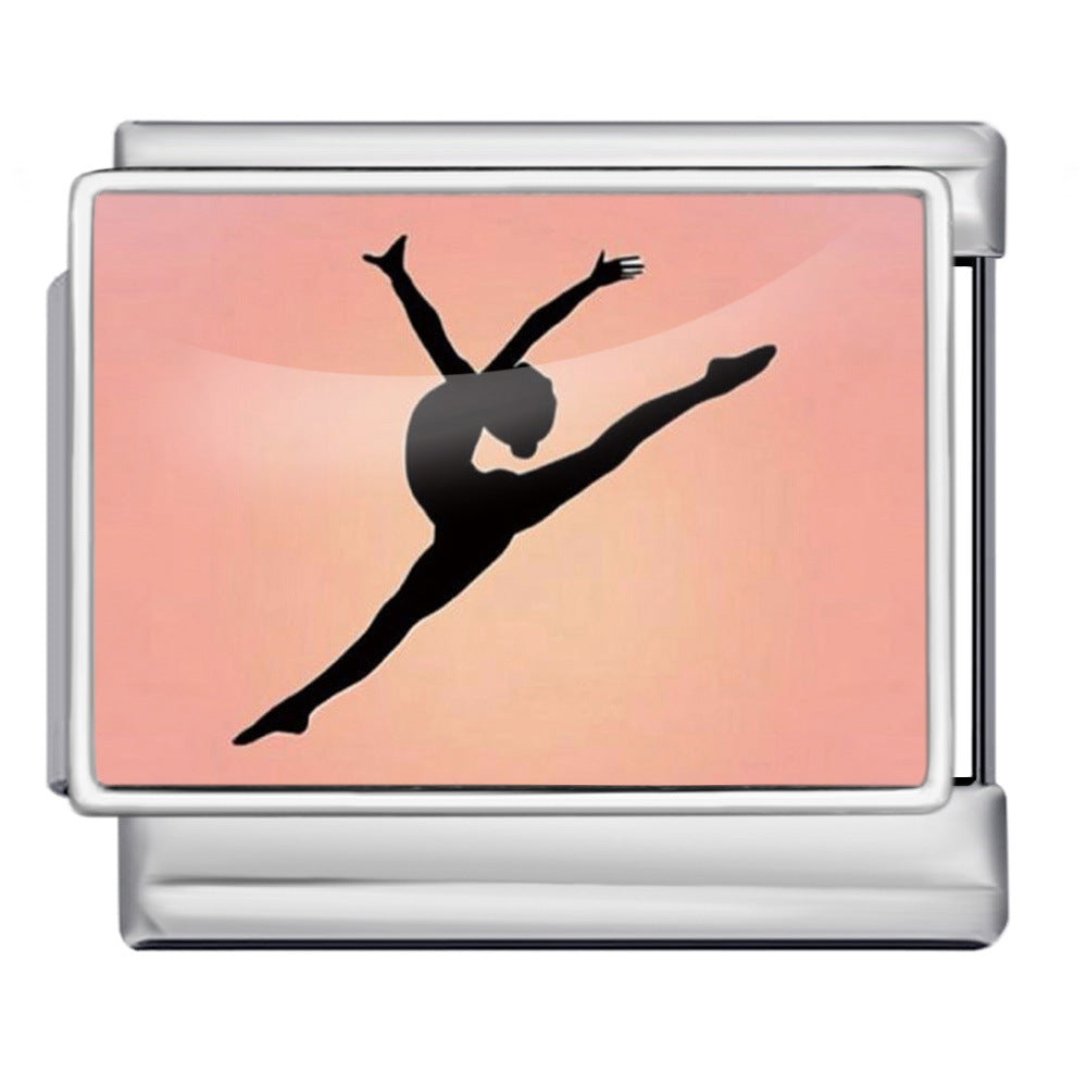 Wholesale  Italian Charm Bracelet 9mm DIY image printingCreative Stainless Steel Composable Bracelet