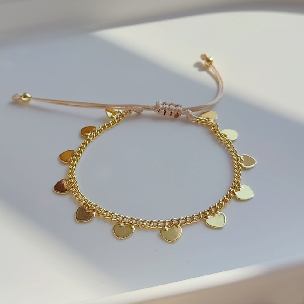 Wholesale Multi-Layered Set Rainbow Polymer Clay Smiley Beaded Pearl Bracelet Layered Bracelet Set ACC-BT-Qiqi018