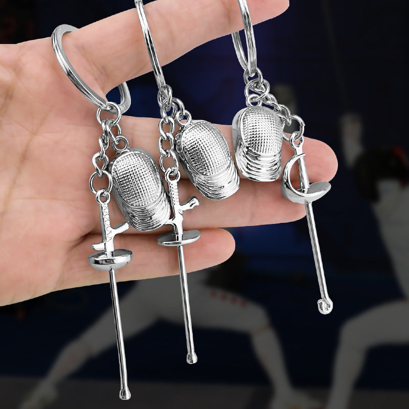 Wholesale Fencing Sports Keychain Pendant Club Gift ACC-KC-XunXin004