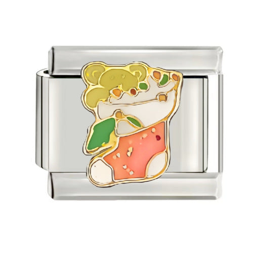 Wholesale 9mm Italian Charm Starter Bracelets DIY square Single Section Creative Stainless Steel Composable Bracelet