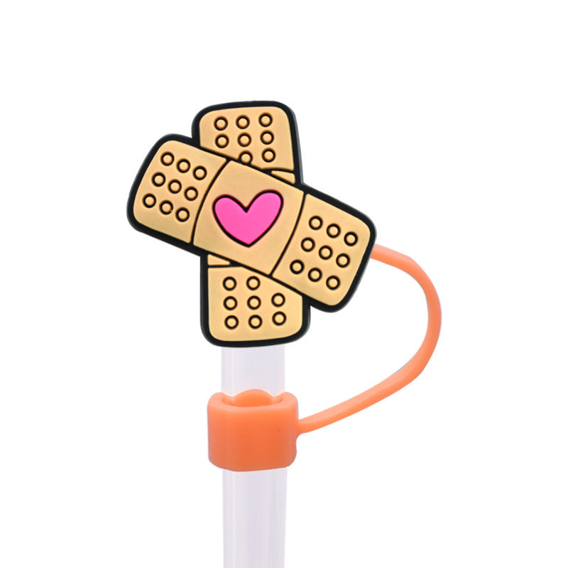 Wholesale Random 100pcs Medical Straw Cover 10MM Straw Tube Cap