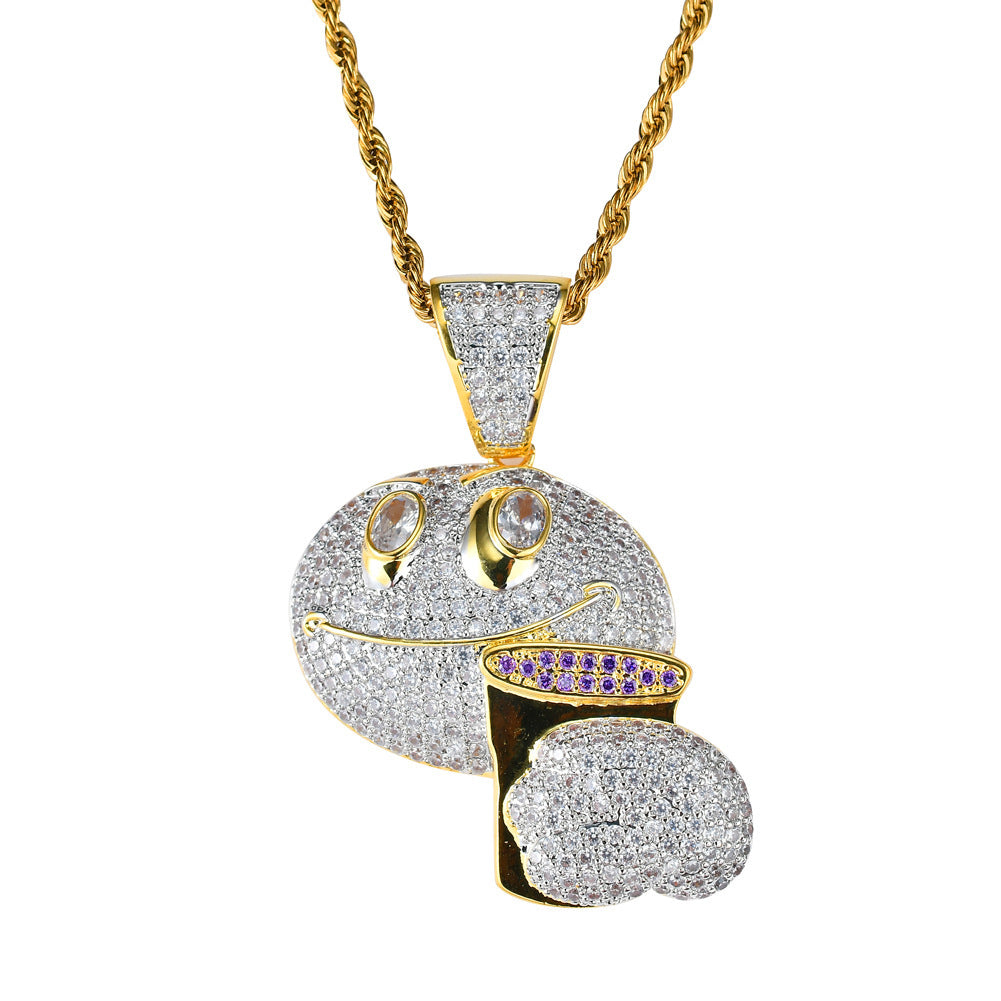 Wholesale  funny expression necklace holding Coffee Cup necklace