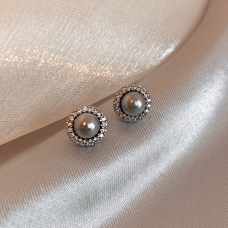 Wholesale Zircon Pearl Earrings Vintage Earrings ACC-ES-Huiih001