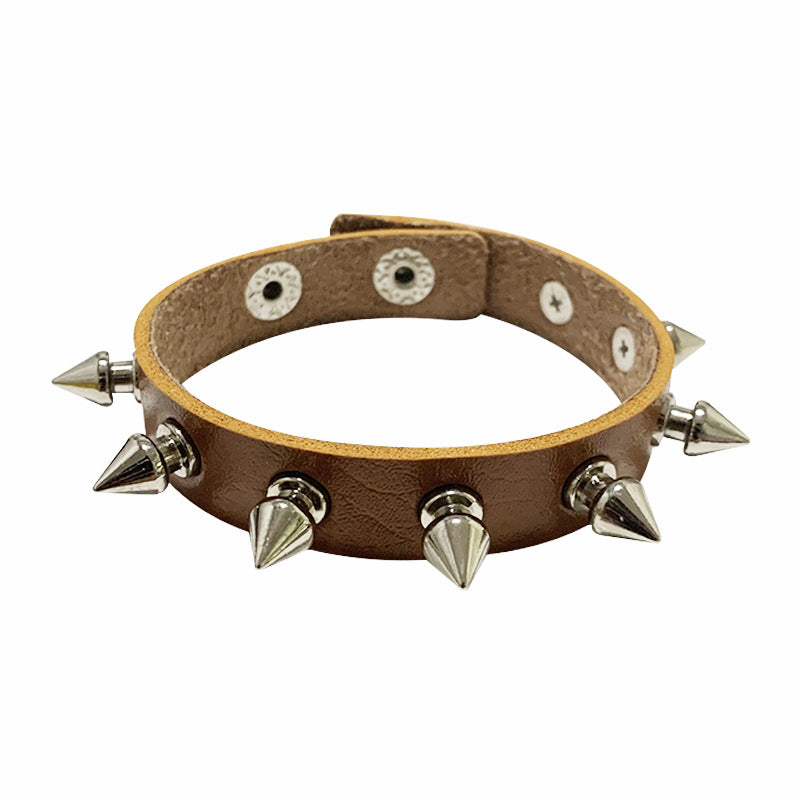 Wholesale Punk Style Rivet Bracelet Leather Rock Gothic Bracelet ACC-BT-Jinl002