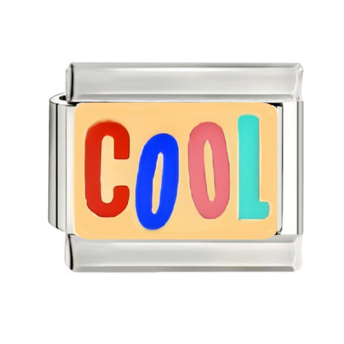 Wholesale 9mm Italian Charm Starter Bracelets DIY square Single Section Creative Stainless Steel Composable Bracelet