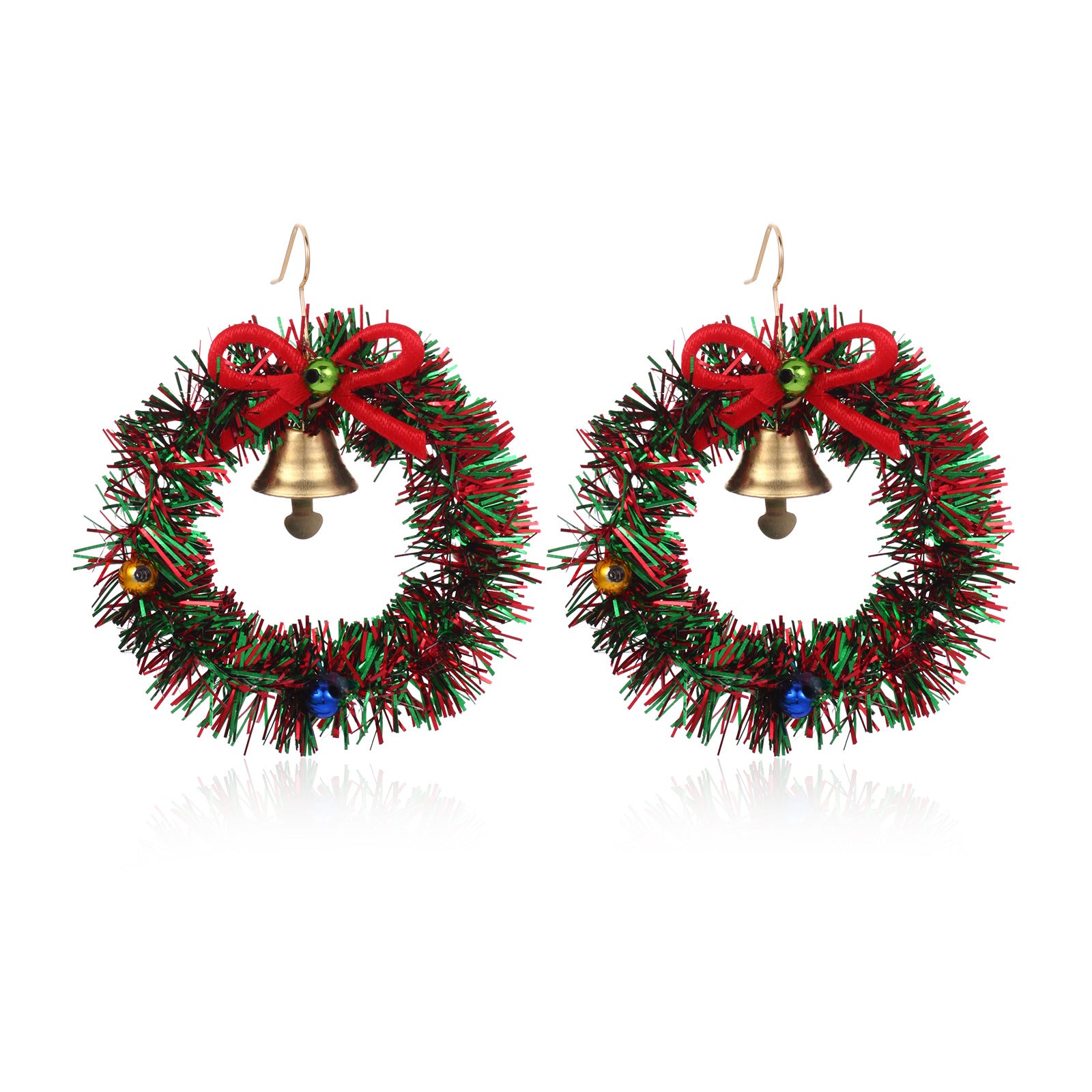 Wholesale Fashion Oil Dripping Christmas Tree Gingerbread Man Earrings ACC-ES-Bingl003