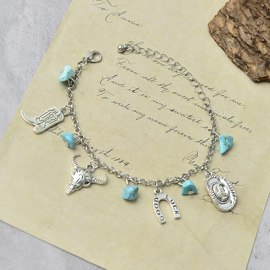 Wholesale Retro Western Cowboy Necklace