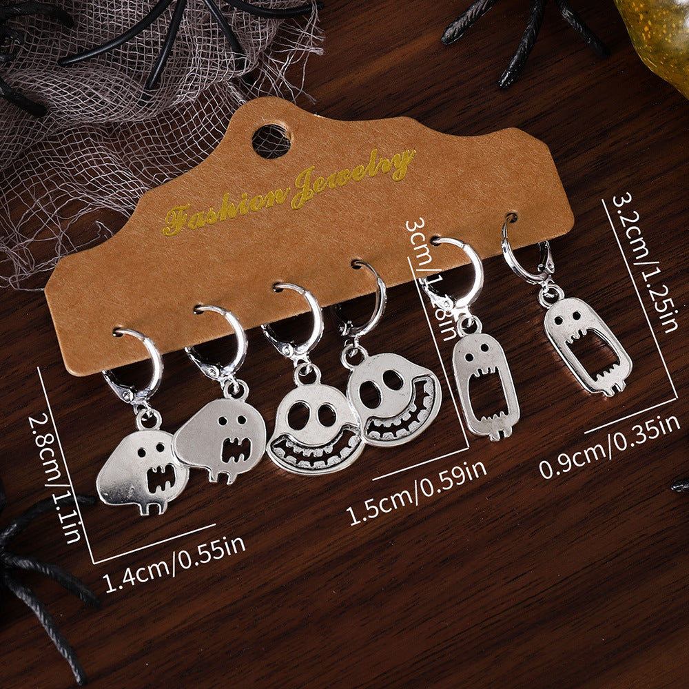 Wholesale  series skull face earrings set