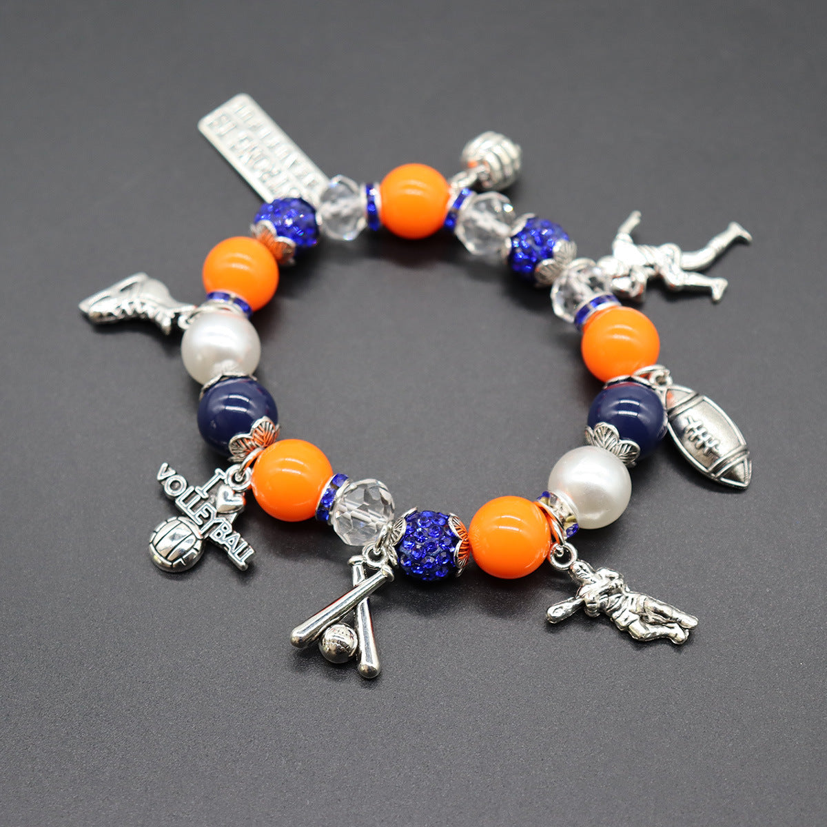 Wholesale Team Elastic Beaded Bracelet