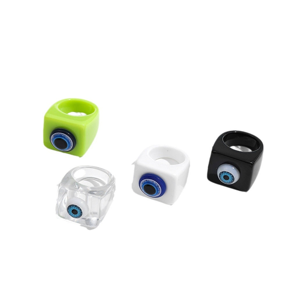 Wholesale  fashion resin ring  creative eye ring