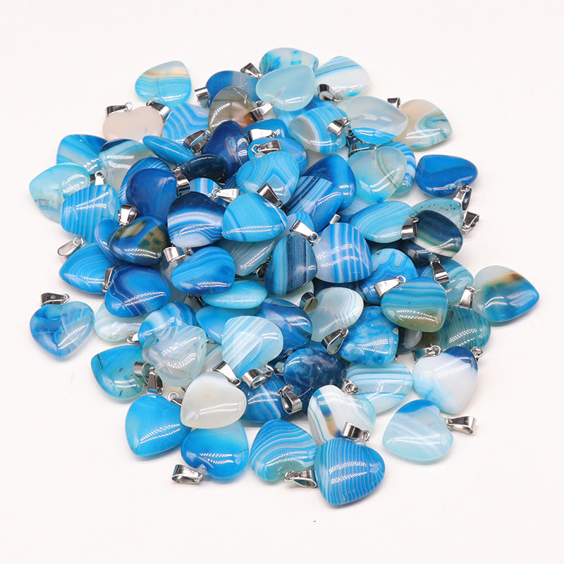 Wholesale Agate Colored Love Pendant ACC-PT-KeSuo006