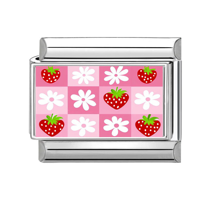 Wholesale 9mm Italian Charm Starter Bracelets DIY square Single Section Creative Stainless Steel Composable Bracelet