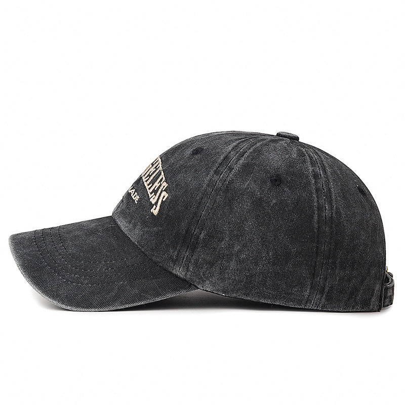 Wholesale Distressed Washed Baseball Cap Retro Three-dimensional Embroidery Soft Top Sun Hat ACC-HT-ChenGuan004