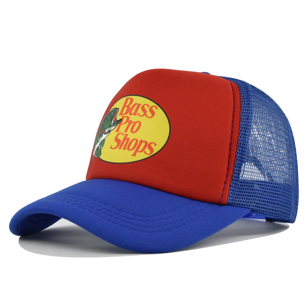 Wholesale Printed fish silk screen cap summer net Hat