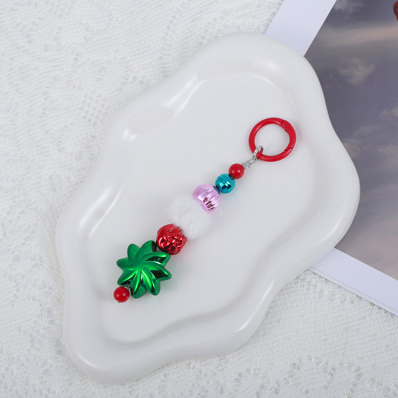 Wholesale Christmas beaded  keychain