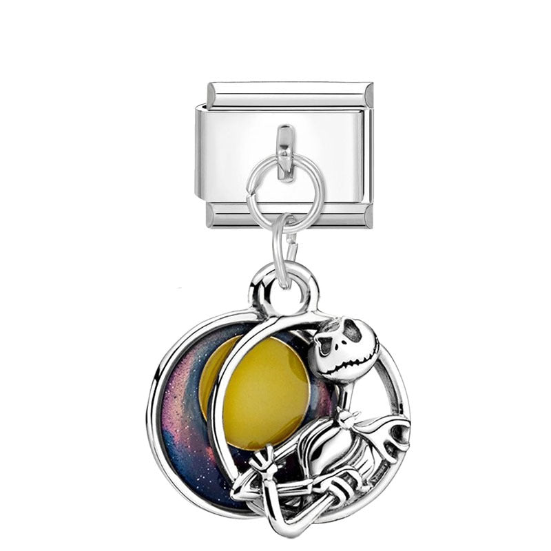 Wholesale Silver Cartoon Modular DIY Charm Bracelet Fashion Jewelry Accessory for Resale